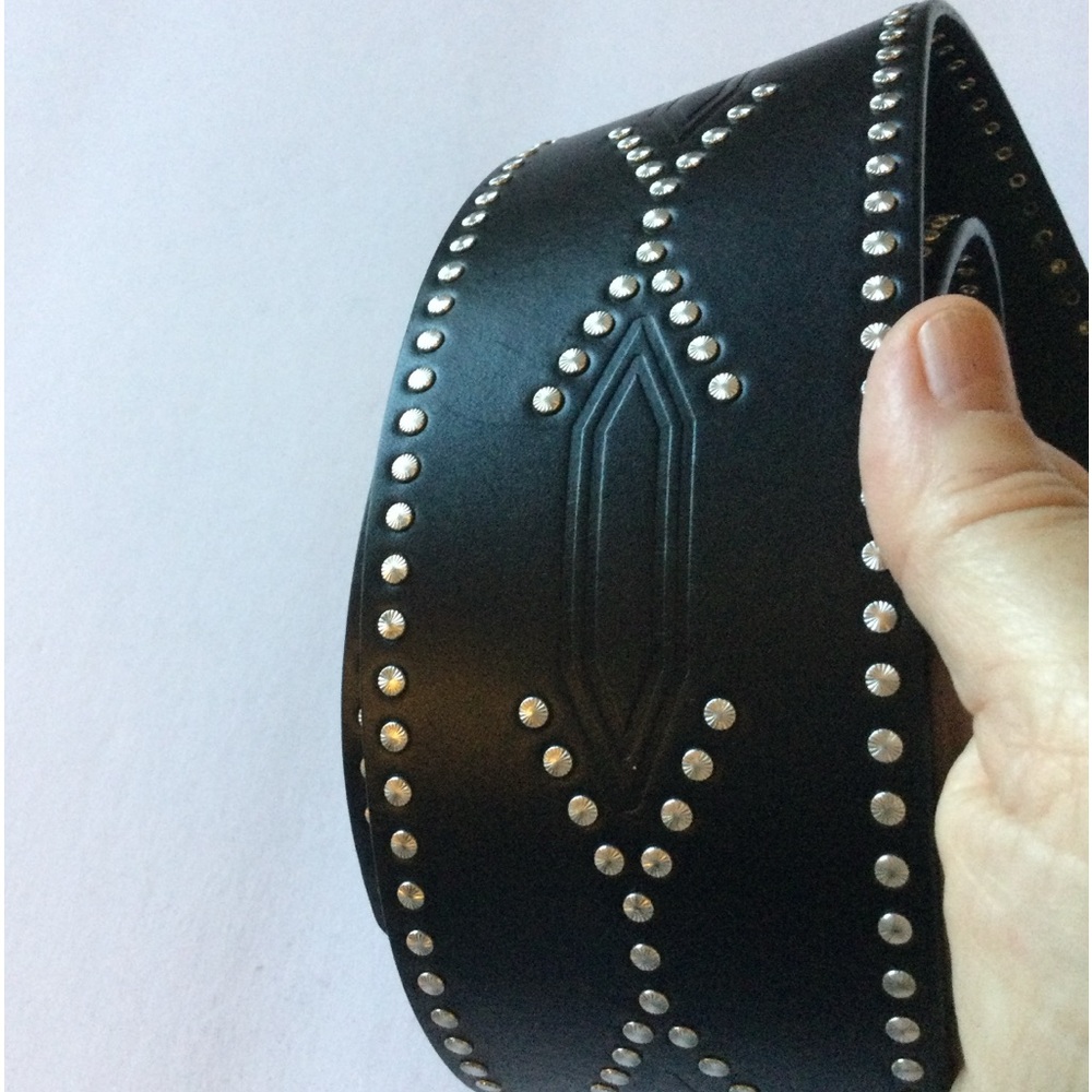 ISABEL MARANT TELMA WIDE STUDDED LEATHER BELT L/XL 90cm NWOT - Picture 10 of 16